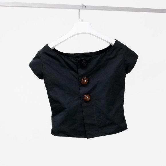 Louis Vuitton Black Bow Top - Picture 2 of 10